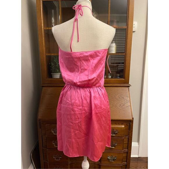 Anthropologie - Silk Halter Mini Dress by Amanda Uprichard size L - Picture 11 of 12